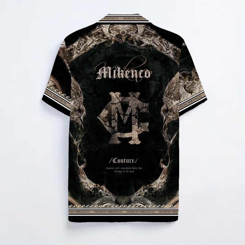 Sơ mi ngắn tay chính hãng Mikenco FLAME SHIRT
