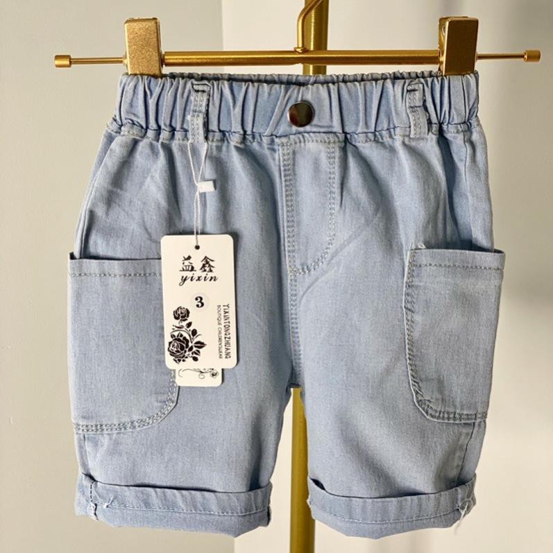 quần đùi bé trai từ 10-39kg chất jean mềm mịn thoải mái cho bé