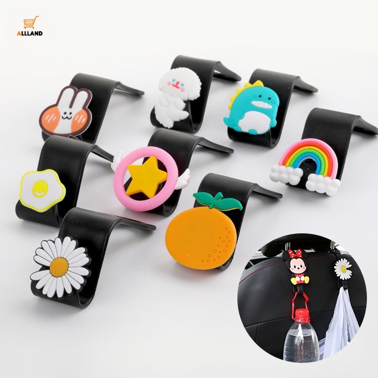 Móc Treo Đồ Gắn Sau Ghế Ngồi Xe Hơi Hình Thỏ Hoạt Hình Sáng Tạo