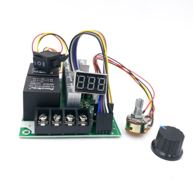Bộ Điều Khiển Tốc Độ PWM, DC Động Cơ Hiển Thị Kỹ Thuật Số, Đầu Vào Mô-đun Ổ Đĩa Điều Chỉnh Được 0 ~ 100% DC10-55V MAX60A