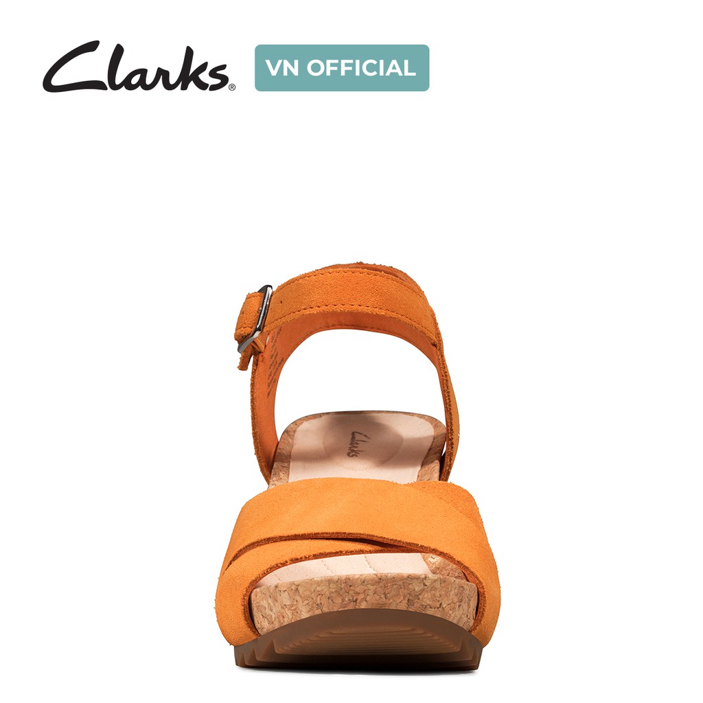Dép xăng đan Da lộn Nữ Clarks Flex Sun