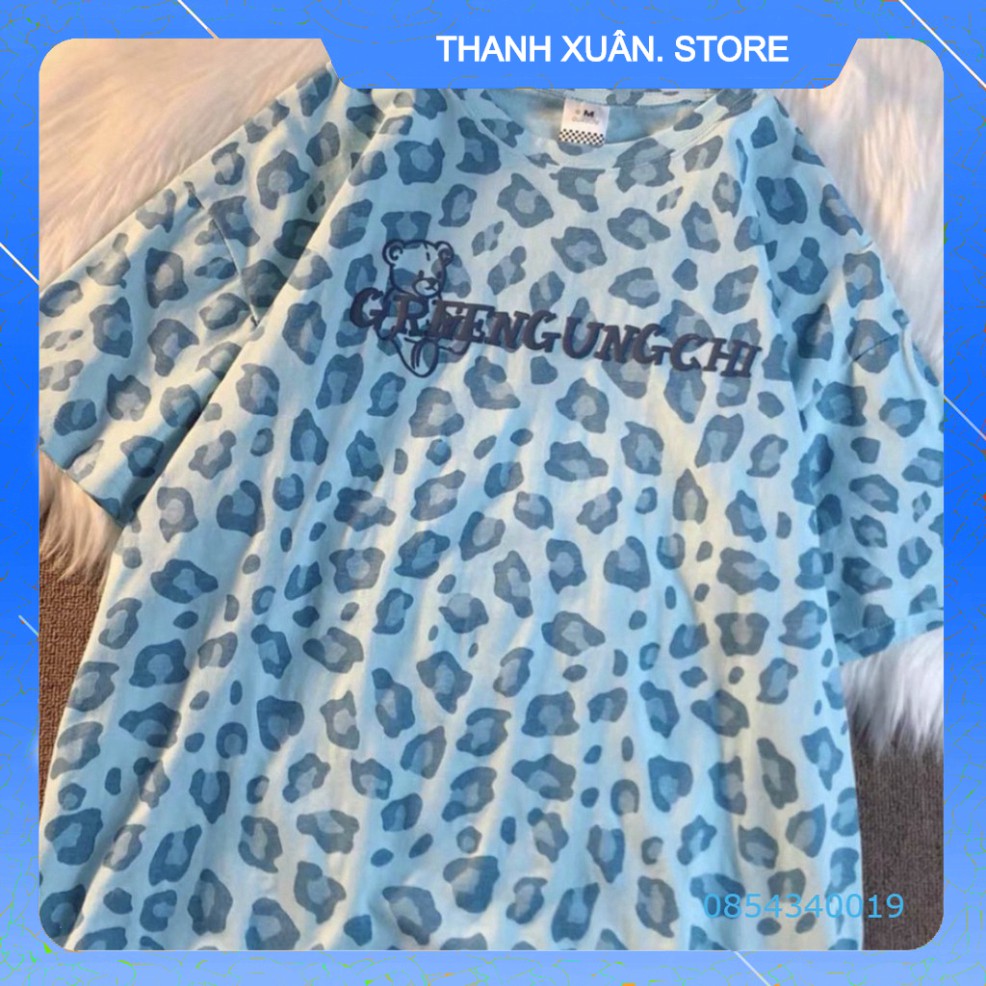 ÁO THUN LOANG ĐỐM BÁO 4 MÀU IN CHỮ HOT - ÁO LOANG KIỂU HỒNG XANH XÁM TÍM 👗💝-TXShop