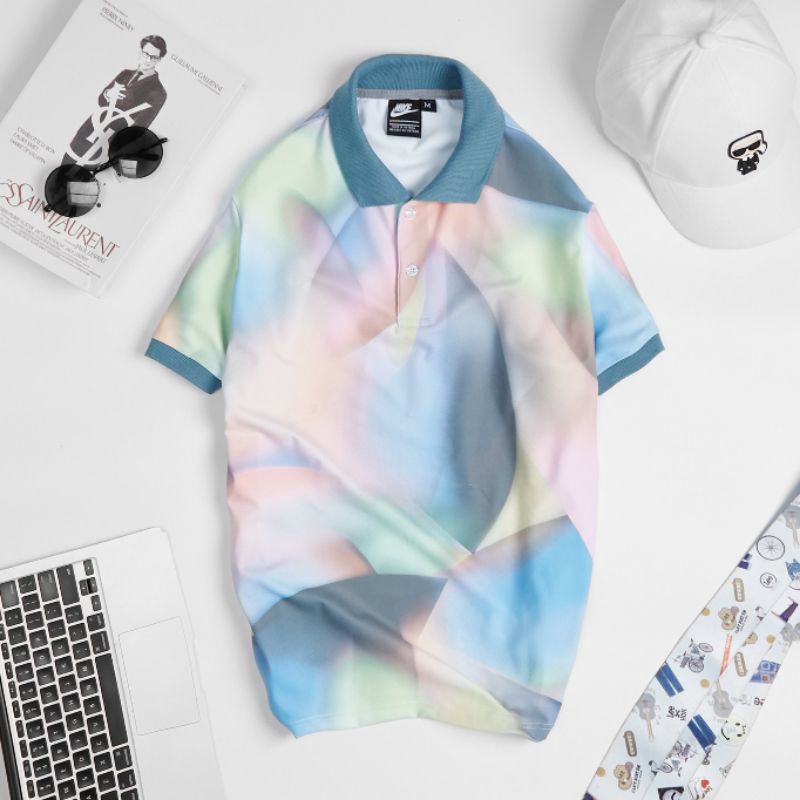 [ size to <110kg] Áo thun nam ngắn tay cổ bẻ poly thể thao thun lạnh in trẻ trung nổi bật | BigBuy360 - bigbuy360.vn