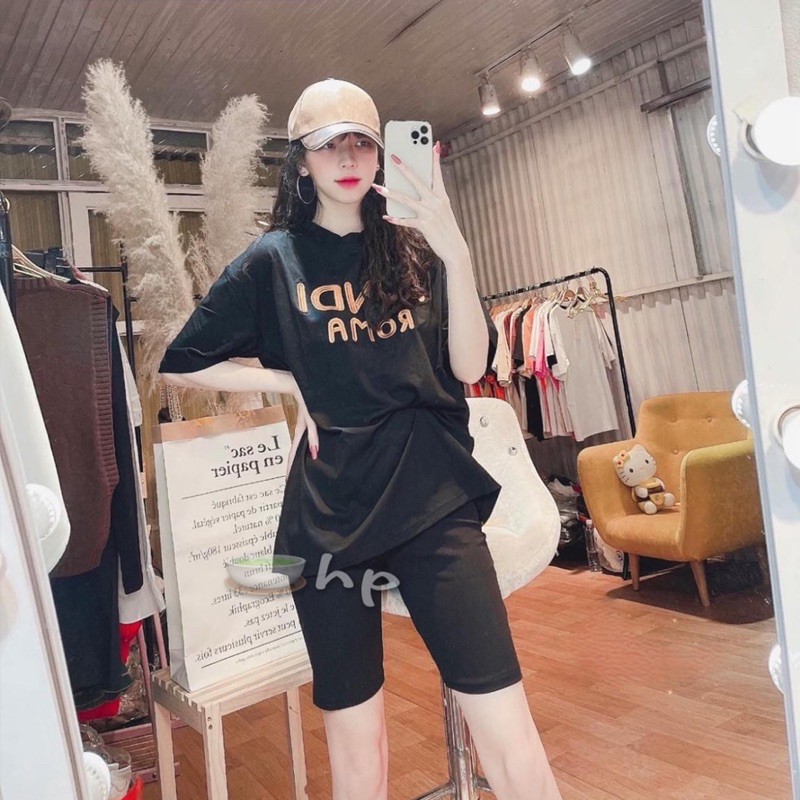 Sét áo ROMA + quần legging lửng TH6