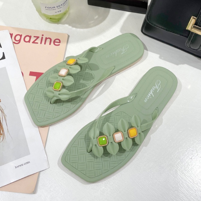 Dép thời trang nữ 3 màu gắn hột