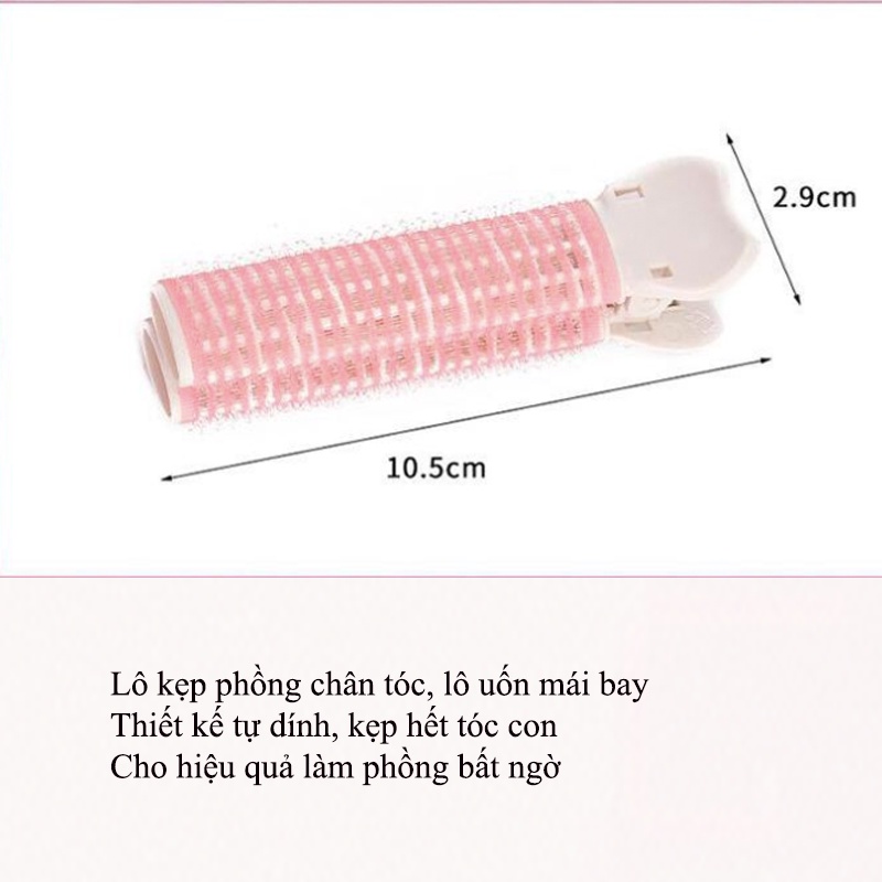Lô kẹp phồng chân tóc, lô uốn mái bay tự dính Hàn Quốc cao cấp tạo kiểu tóc uốn, hót hít - LO01