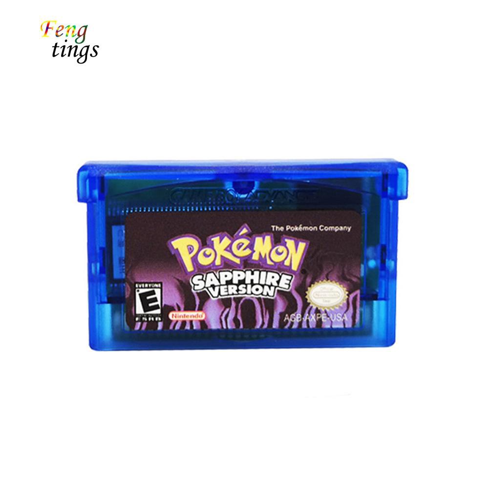 ✌ FT ✌ Sapphire/Emerald/Fire Red/Leaf Green/Ruby Pokemon Game Card Cartridge for GBA