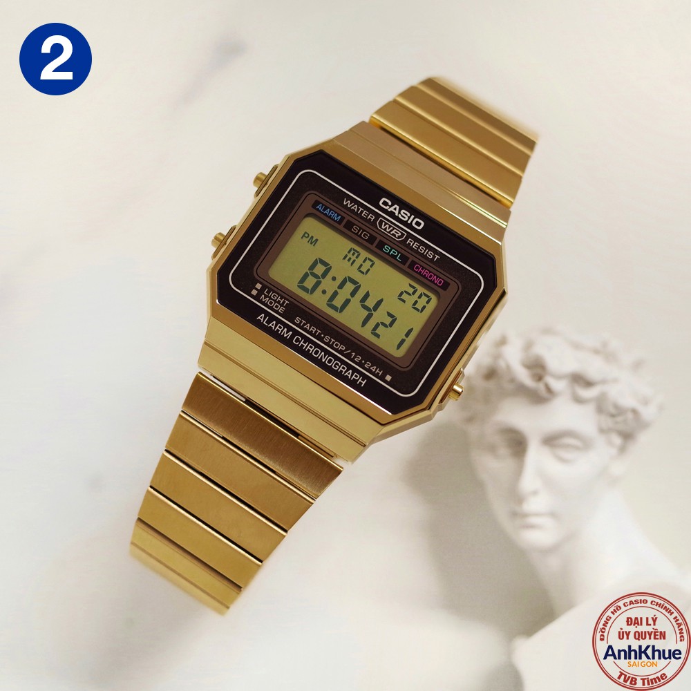 Đồng hồ unisex dây kim loại Casio Standard chính hãng Anh Khuê A700 Series | BigBuy360 - bigbuy360.vn