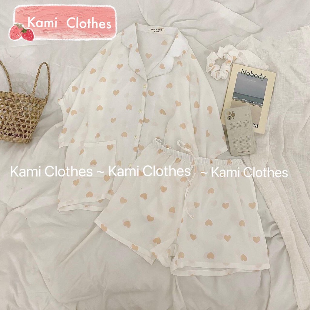 Đồ bộ nữ đũi mềm cộc tay, bộ pijama cao cấp Korea nhiều họa tiết dễ thương cho mùa hè - KAMI Clothes | BigBuy360 - bigbuy360.vn