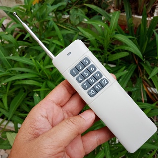 Tay remote điều khiển từ xa 12 nút tần số 315mhz / 433mhz, tặng pin 9v