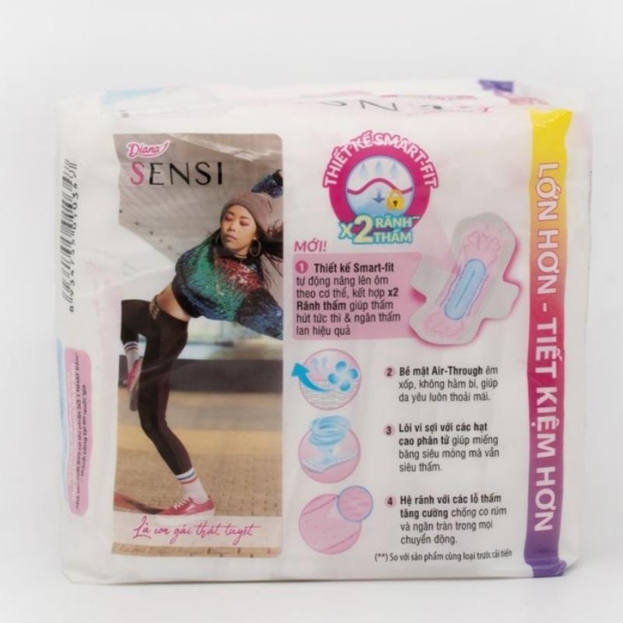 Băng Vệ Sinh Sensi Siêu Mỏng Cánh Diana 20 Miếng 23cm