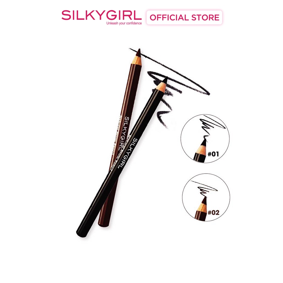 Chì Kẻ Chân Mày Silkygirl Natural Brow Pencil 1.14g