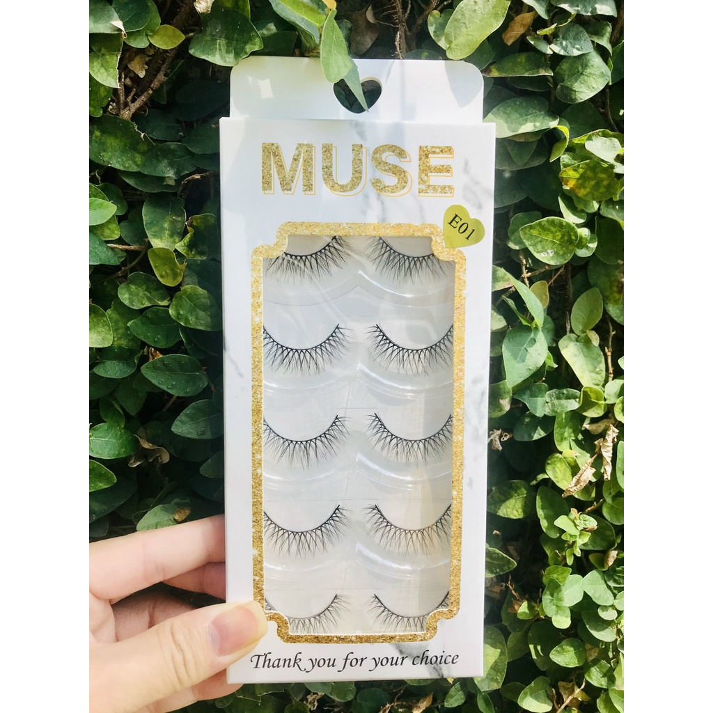 MUSE E01-E05 Combo 5 hộp lông mi MUSE E01-E05 Cao cấp
