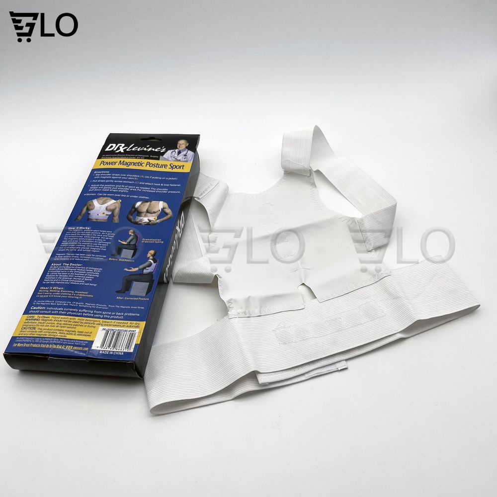 Đai Lưng Chống Gù Người Lớn Dr.Levine's, Định Hình Cột Sống Hàng Chất Lượng Power Magnetic Posture Suppor
