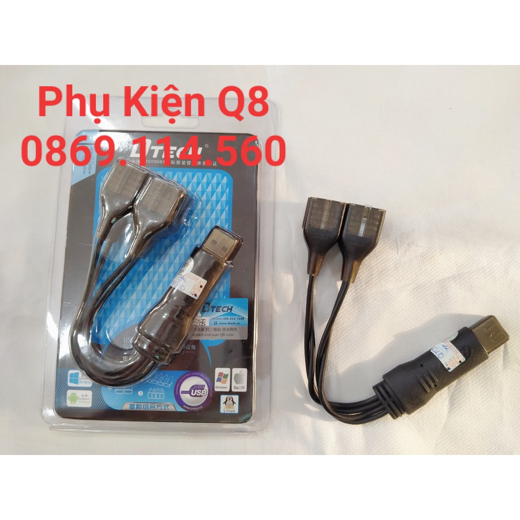 Hub USB DTECH DT-3020 4 CỔNG DẠNG DÂY