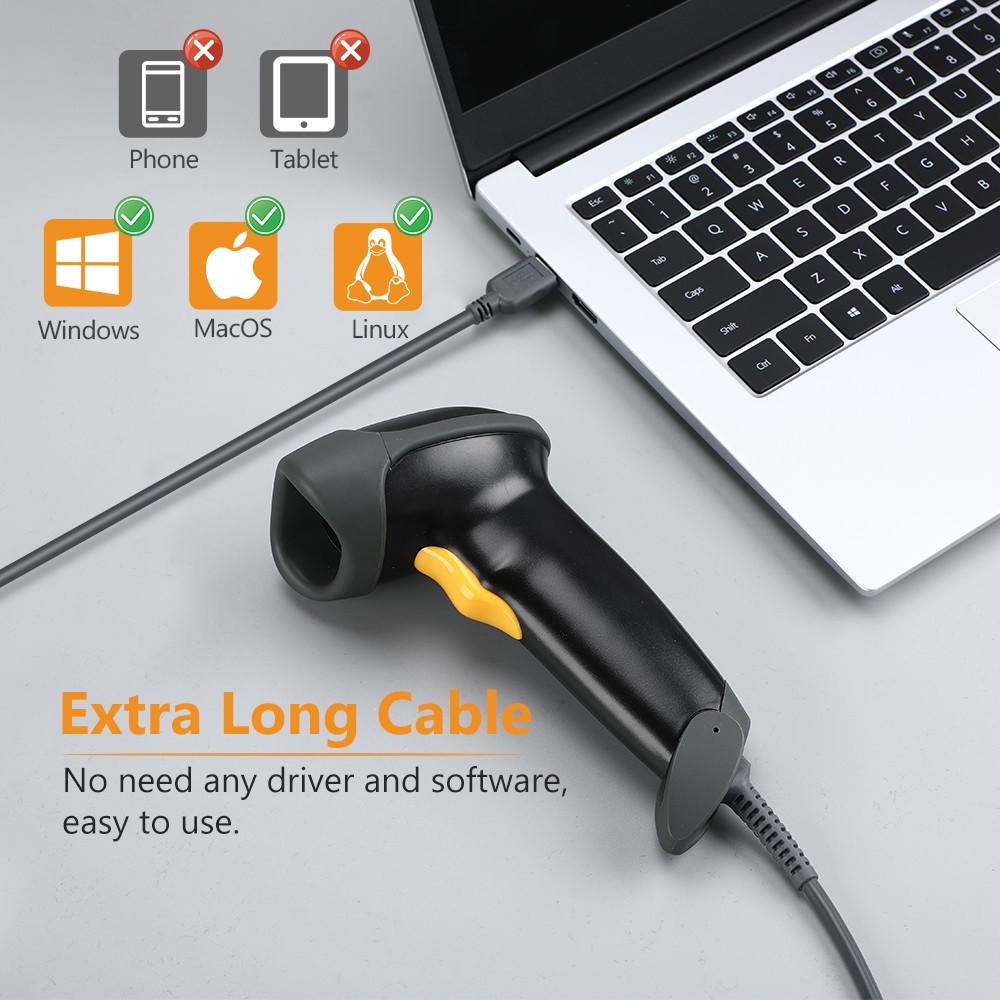 Máy Quét Mã Vạch QR Evnvn1d 2d Usb Chất Lượng Cao