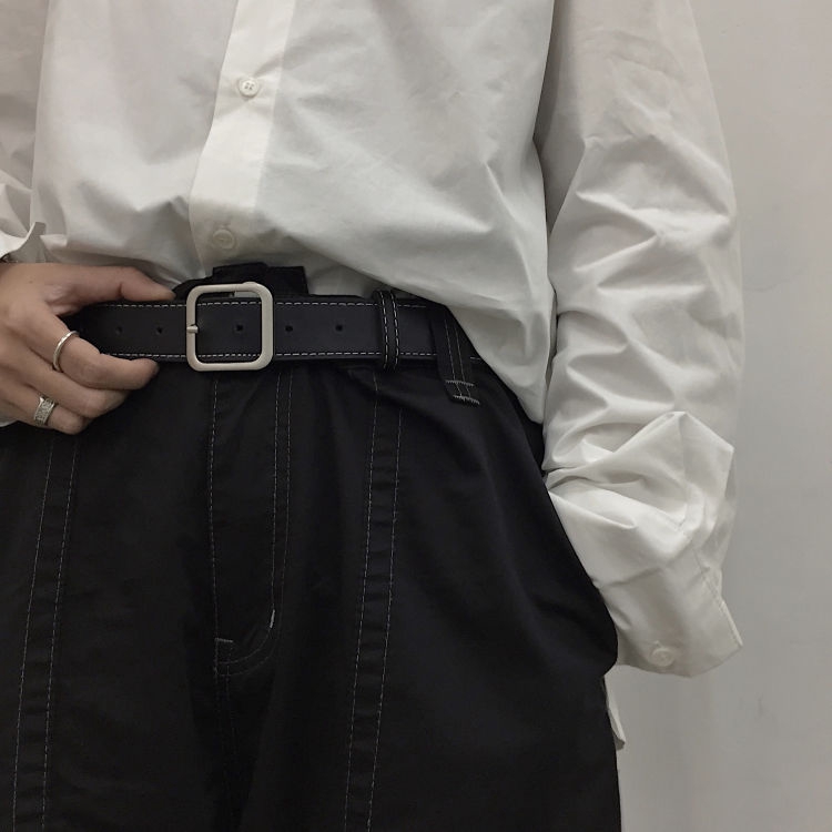 Dây nịt khóa vuông thời trang retro cho nam nữ