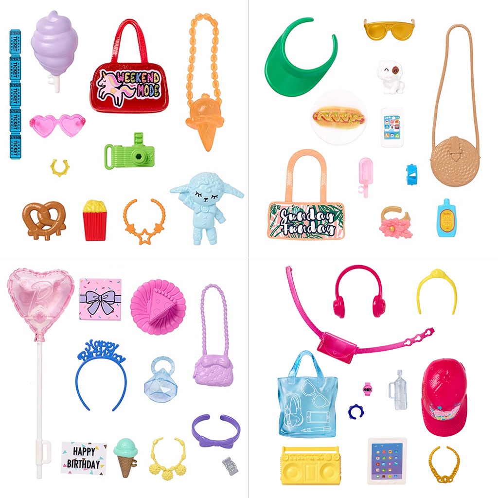 Bộ Phụ Kiện Thời Trang Búp Bê Barbie Fashion Storytelling Accessories