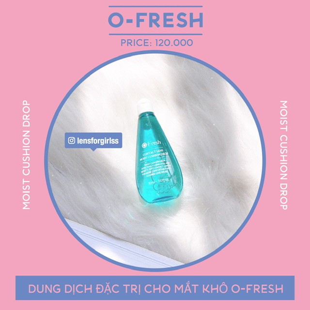 <Hàng mới về> Bộ đôi cấp ẩm PURECLE và O-FRESH dành cho kính áp tròng của hãng Olens (Korea)