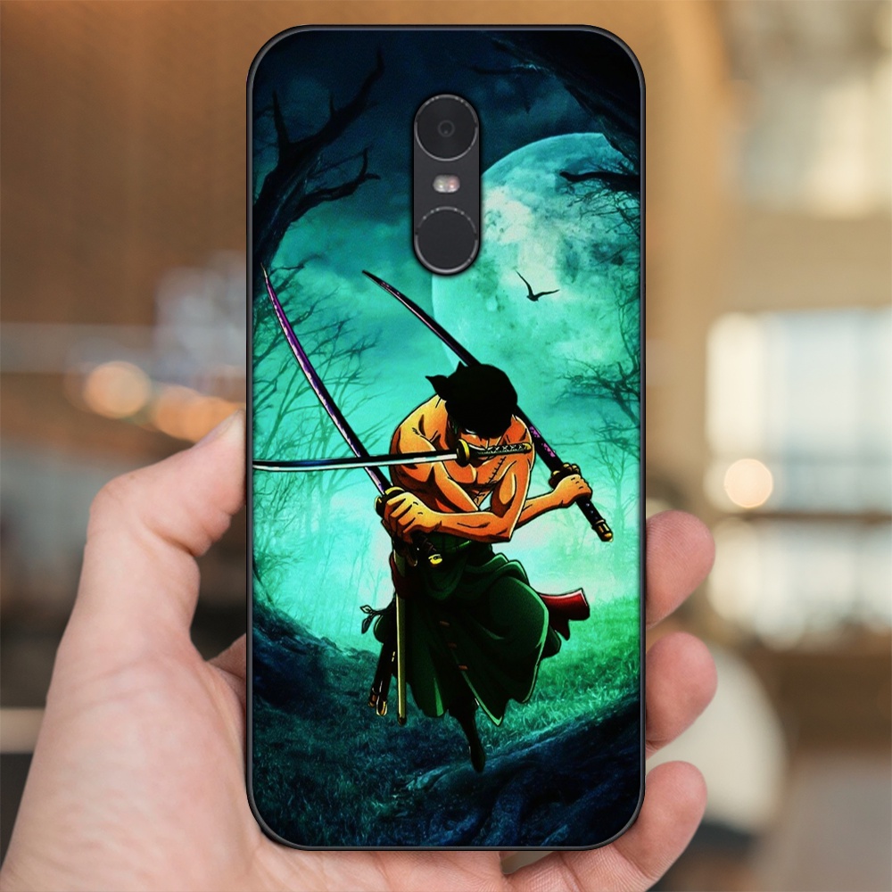 Ốp lưng Xiaomi Redmi Note 4, Note 4x viền đen in hình Zoro One Piece