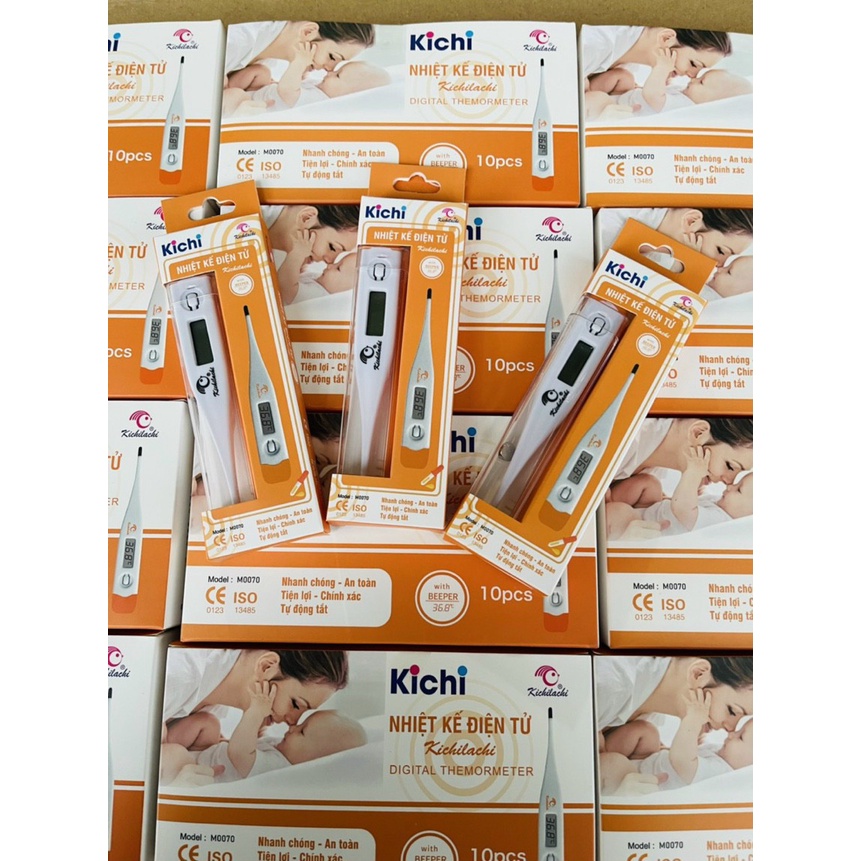 (Kèm 2 pin) Nhiệt kế điện tử Kichi công nghệ Nhật Bản