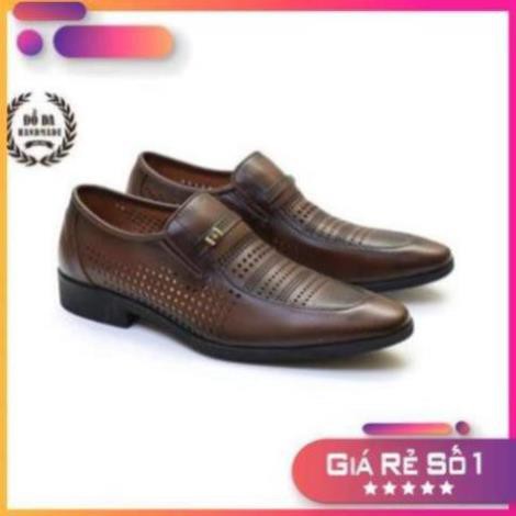 [Sale 3/3] (Hàng Cao Cấp) Giày Âu Lười Loafer Classic Chất Da Thật Sale 11