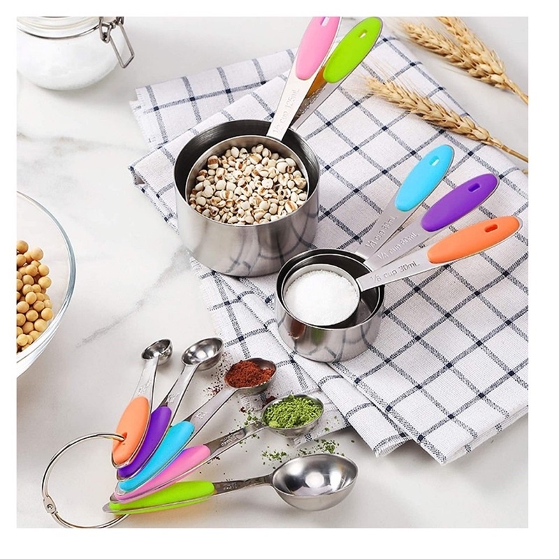 Cup Đong Inox 5 màu(5 nhỏ-5lớn)