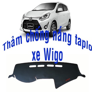 Thảm Taplo Toyota Wigo Vân Carbon chống nóng, nắng ô tô hiệu quả