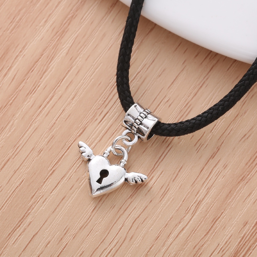 Set 20 Mặt Vòng cổ / Bông Tai Hình Ổ Khóa / Trái Tim Độc Đáo Thời Trang DIY Cho Nữ