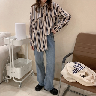 Áo Sơ Mi Nữ Oversize Kẻ Sọc 40855