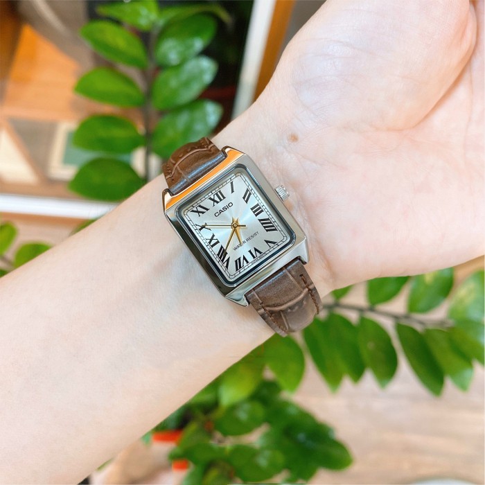 Đồng hồ nữ dây da chính hãng Casio Anh Khuê LTP-v007