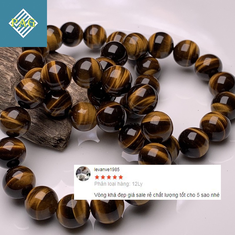 Vòng Tay Đá Phong Thủy Mắt Hổ Nâu Vàng - Tặng Hộp Đựng Cao Cao Cấp | BigBuy360 - bigbuy360.vn