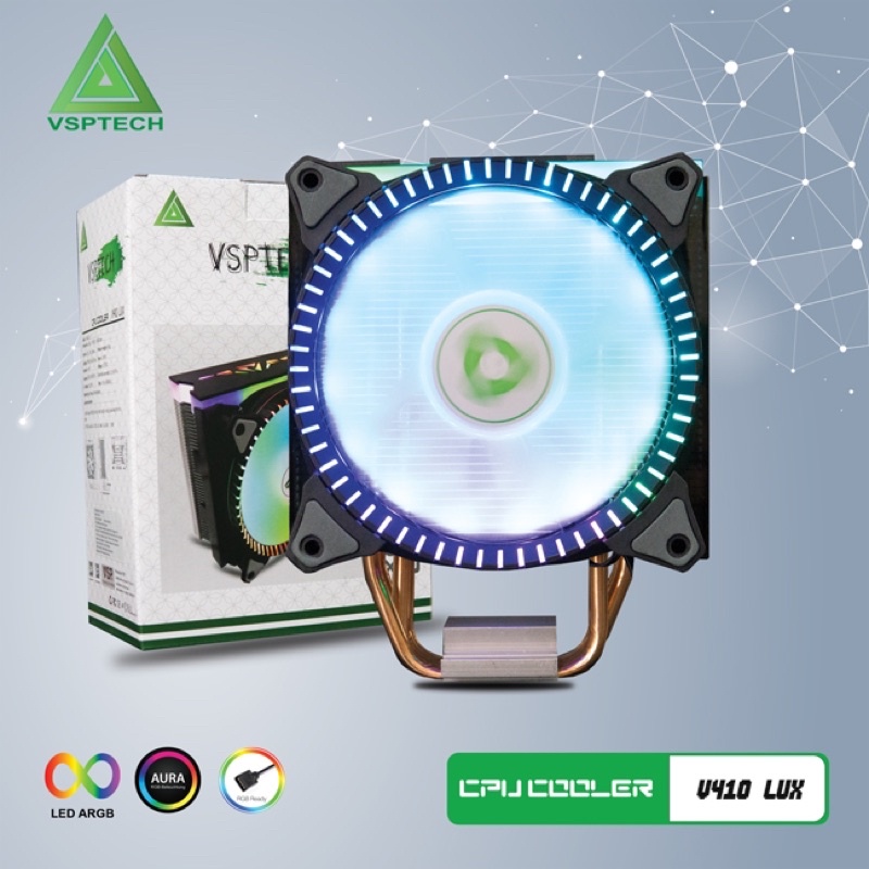 TẢN NHIỆT KHÍ VSP V410 LUX LED RGB (QUẠT TẢN NHIỆT CPU)
