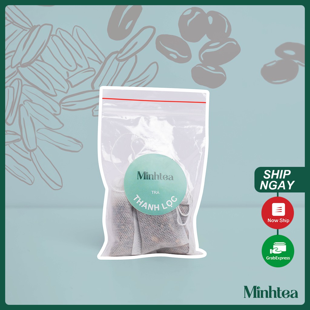 Trà Gạo Lứt Đỗ Đen Hoa Nhài Detox Thanh Lọc Minhtea detox giúp thon gọn sảng khoái ngủ ngon tốt cho sức khoẻ GÓI DÙNG TH | BigBuy360 - bigbuy360.vn