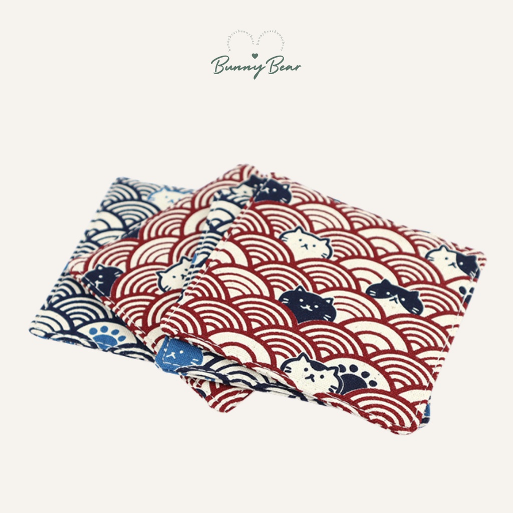 Lót ly vải in hình xinh xắn | Bunny Bear