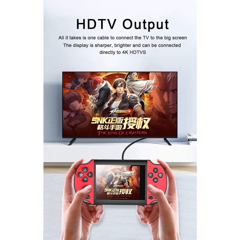 Máy Chơi Game Cầm Tay X7 Màn Hình Lớn 3.5 Inch Tích Hợp Sẵn 1200 Trong 1