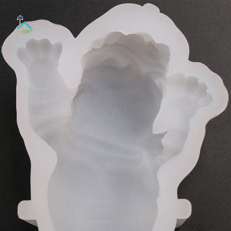 Khuôn làm bánh/ kem/ pudding bằng silicone hình con chó Shar Pei 3D đáng yêu