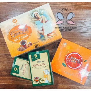 Trà gạo lứt hạt chia Hera , trà gạo lứt giảm cân , lợi sữa , trà cho người tiểu đường.