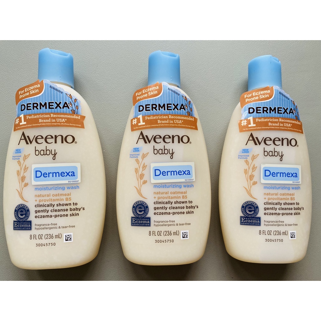 Sữa tắm Aveeno Baby Dermexa dành cho bé da nhạy cảm, bị chàm sữa