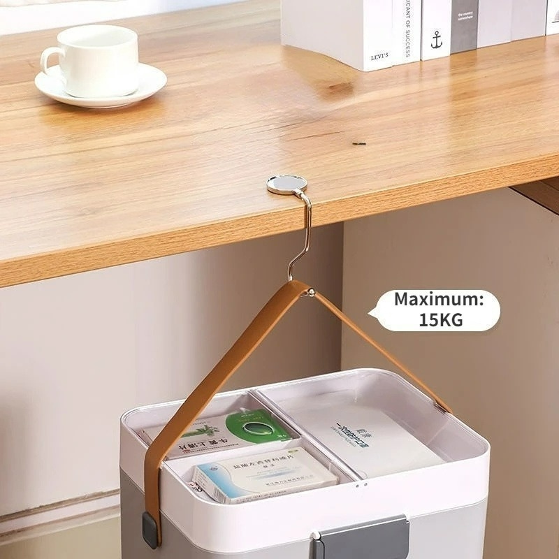 Móc Treo Túi Xách Bằng Thép Không Gỉ Đa Năng Có Thể Gấp Gọn Tiện Dụng