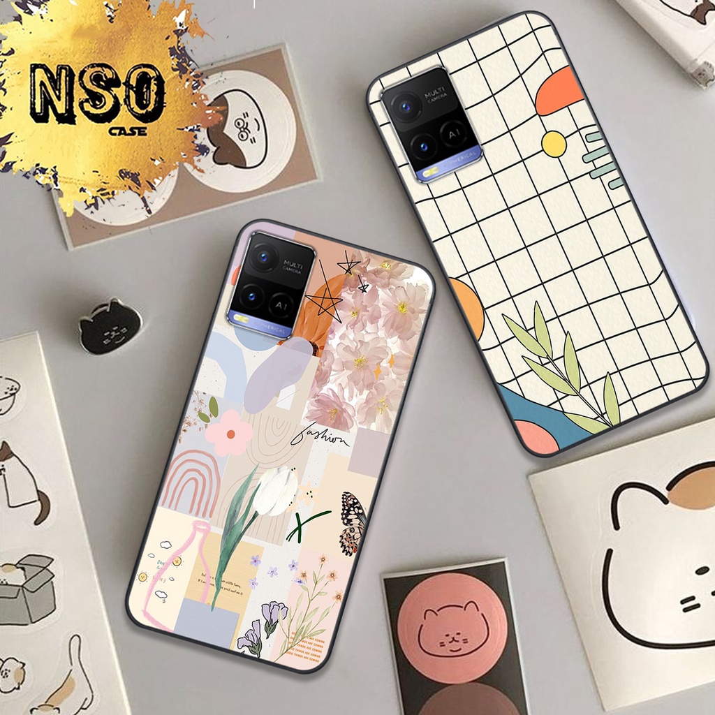 [HÀNG MỚI HOT] Ốp Lưng Vivo Y21 - Y21s In Hình họa tiết hoa lá đẹp