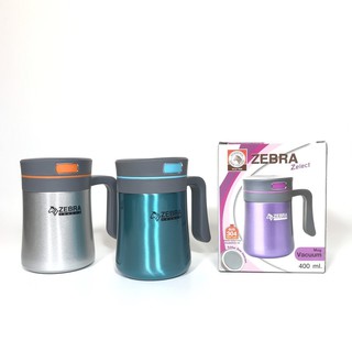Bình giữ nhiệt inox zebra thái lan zelect có tay cầm 400ml- 112997