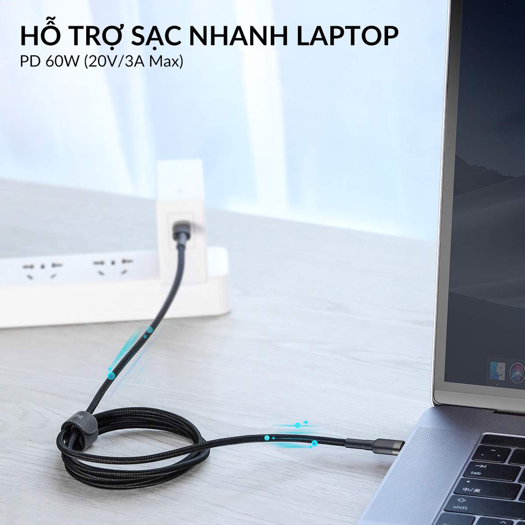 Dây sạc NHANH IPHONE 18W CHÍNH HÃNG BASEUS CAFULE SERIES USB C TO LIGHTNING CHUẨN PD 2.0 CÔNG SUẤT 100W DÀI 2 MÉT