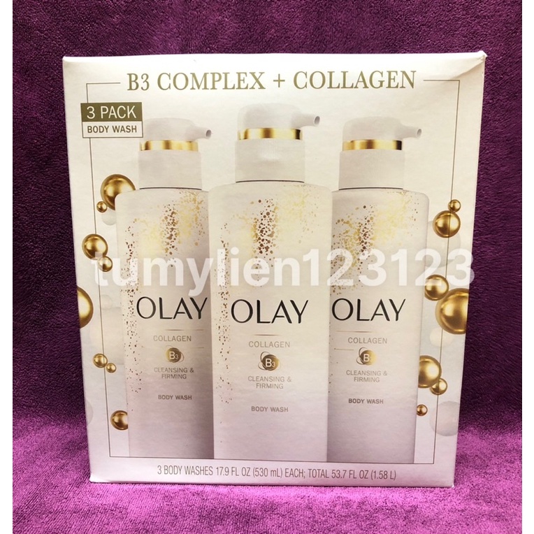 SỮA TẮM Olay Collagen B3 530ml CHÍNH HÃNG USA