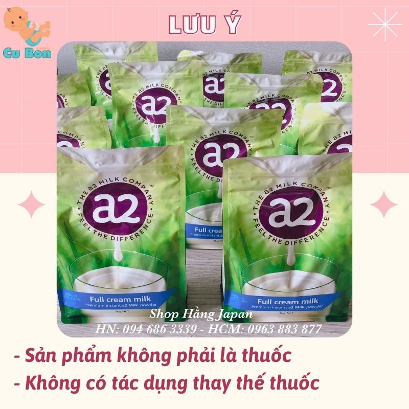 Sữa Tươi Dạng Bột A2 Full Cream Milk (1kg) Nguyên Kem - Úc