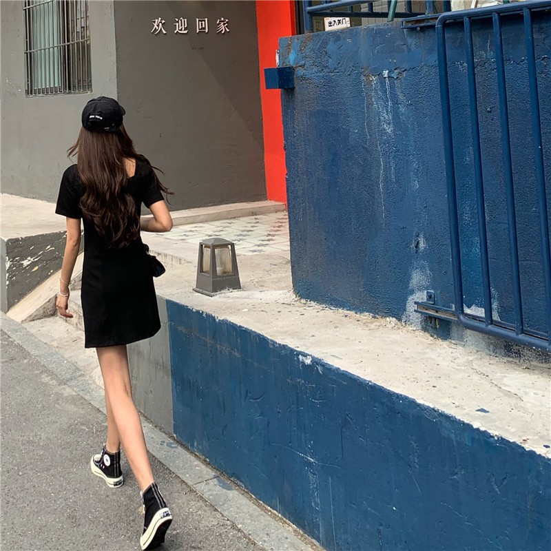 Đầm Ôm Cổ Vuông Thời Trang Hè Tôn Dáng Cho Nữ | BigBuy360 - bigbuy360.vn
