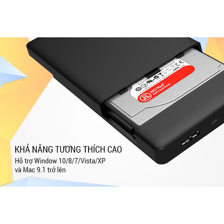Hộp Đựng Ổ Cứng Di Động HDD Box ORICO USB3.0/2.5 - 2588US3 - Hàng Chính Hãng Viscom