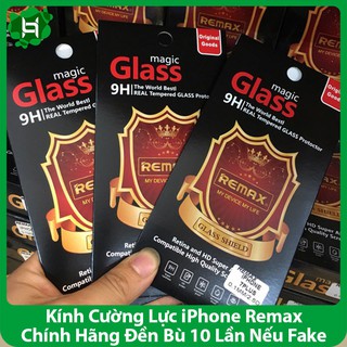 Kính Cường Lực iPhone Remax Không Full Chính Hãng