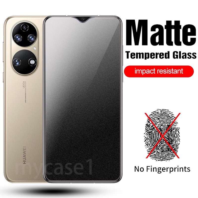 Kính cường lực nhám chống bám vân tay cho Huawei P50 P40 P30 P20 Mate 30 20 Pro Lite Plus 4G 5G 2022