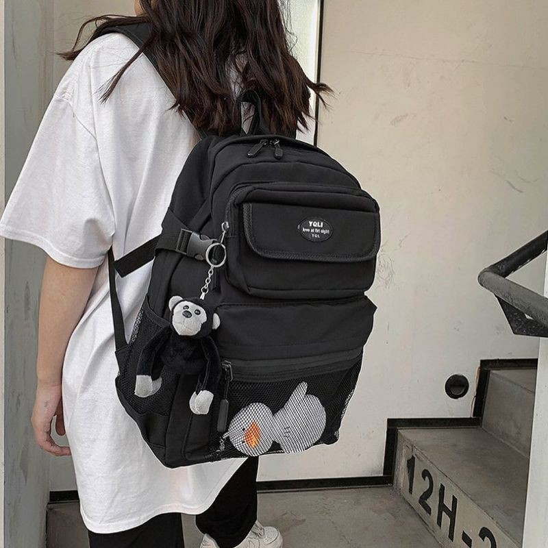 Balo nữ giá rẻ thời trang ulzzang đẹp dễ thương đi học vừa laptop B087 yoli